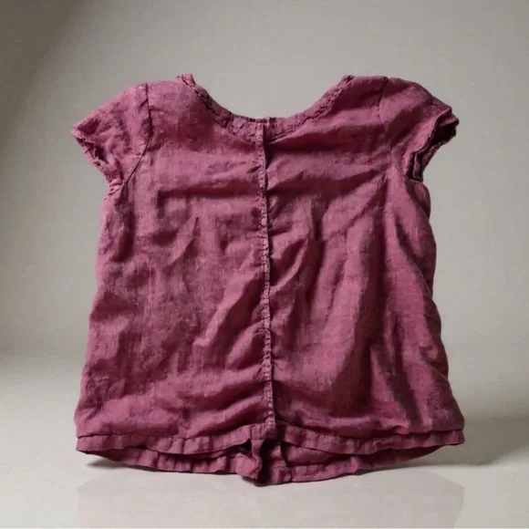 C&C California Lavender Linen Blouse - Picture 2 of 4